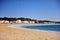 Beach of Nazare town, central Portugal