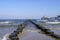 Beach near Heringsdorf on Usedom. Baltic Sea coast.