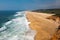 The beach north of Nazare