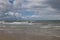 The beach of the North Sea seen from Blokhus, Denmark