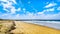 Beach at the North Sea and Westerschelde near the harbor city of Vlissingen in Zeeland Province