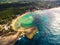 Beach in northern coast of Puerto Rico