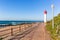 Beach Ocean Lighthouse Walking Promenade