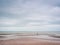 Beach Overcast Cloudy Low Tide, Human Figures