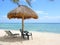 Beach palapa on the Caribbean coast