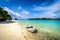 Beach paradise at tropical island of Okinawa