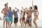 Beach Party Freedom Vacation Leisure Activity Concept