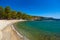 Beach at Phaselis in Antalya, Turkey