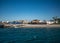 Beach and pier on Armona, Algarve, Portugal