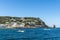 Beach and pier in Estartit, Spain