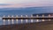 Beach Pier Ocean Lights Reflections Durban