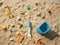 Beach Play: AI-Rendered Scene with Various Sand Toys