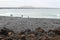 The beach Playa de Janubio on Southwest Lanzarote.