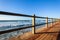 Beach Pole Fence Ocean Landscape