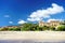 Beach and port of Marina di Camerota, Italy