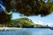 Beach and port of Marina di Camerota, Italy