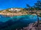 Beach of Port Sant Miquel, Ibiza island in Spain