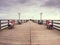 Beach promenade Binz, Germany. View pier from the beach.