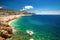 Beach promenade in old city center of Nice, French riviera, France