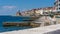 Beach promenade in Piran. Portoroz  Piran  Obalno-kraska  Slovenia  June 2020