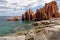 Beach of Red Rocks of Arbatax - Sardinia, Italy