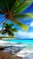 Beach relax illustration Artificial Intelligence artwork generated