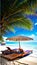 Beach Relaxation illustration Artificial Intelligence artwork generated