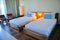 Beach resort twin bed room