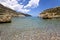 Beach at Rhodes island, Greece