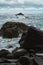 beach rocks seaside, atlantic ocean seascape, big stones