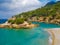 Beach and rocky coast