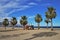 Beach of the Romanilla from Roquetas de Mar Almeria Andalusia Spain