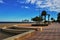 Beach of the Salinas from Roquetas de Mar Almeria Andalusia Spain