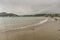 Beach at San Juan del Sur Nicaragua on an overcast day