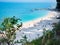 Beach of San Michele in Sirolo, mount Conero, Italy.