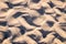 Beach sand abstract furrow background