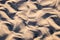 Beach sand abstract furrow background