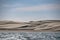 Beach sand dunes in california landscape view Magdalena Bay mexico