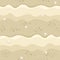 Beach Sand Seamless Pattern with starfish, water waves, and stone