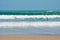 Beach sand waves Indian Ocean green summer sun holidays