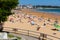 Beach in Santander, Spain. Resort town known for its sandy beach