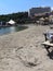 Beach scene on the Mirabello Hotel in Crete