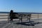 Beach Scene By The Ocean At Coney Island,