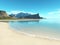 Beach scenery background