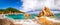 Beach scenic panoramic view in Costa Paradiso, Sardinia