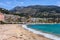 Beach and Sea in Menton Town on French Riviera