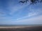 Beach and sea and sand with blue sky