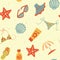 Beach Seamless pattern