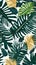 Beach Seamless Patterns with Tropical Vegetation illustration Artificial Intelligence artwork generated