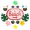 Beach set icon